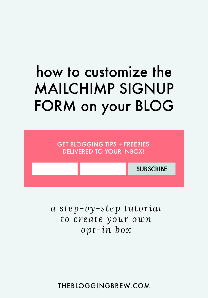 One of the best ways to promote your email list is by installing a signup form on your blog. If you're using MailChimp, this tutorial will show you how to create your own!
